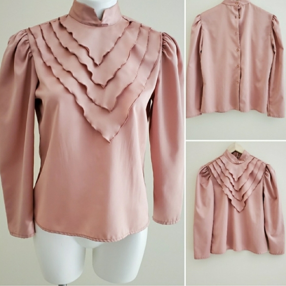 Vintage Kanga Satin Blouse - Picture 8 of 8